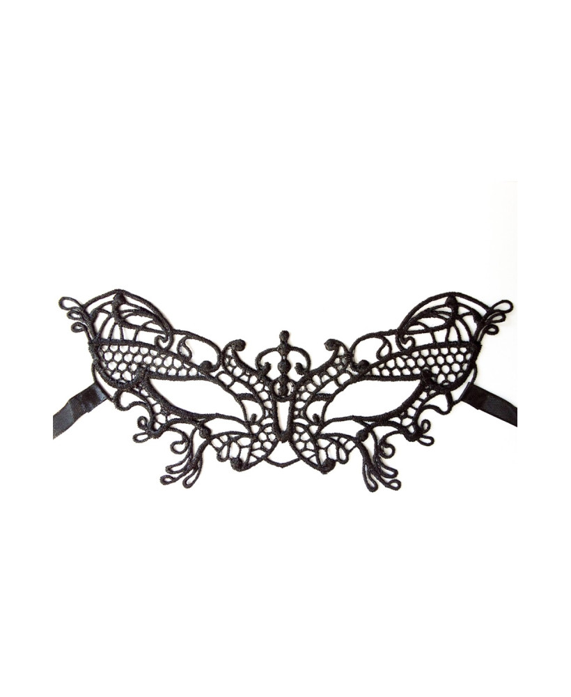 Masque souple dentelle noire 